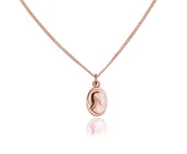 Biżuteria religijna - Medalik z Matką Boską srebro pozłacane rose gold - miniaturka - grafika 1