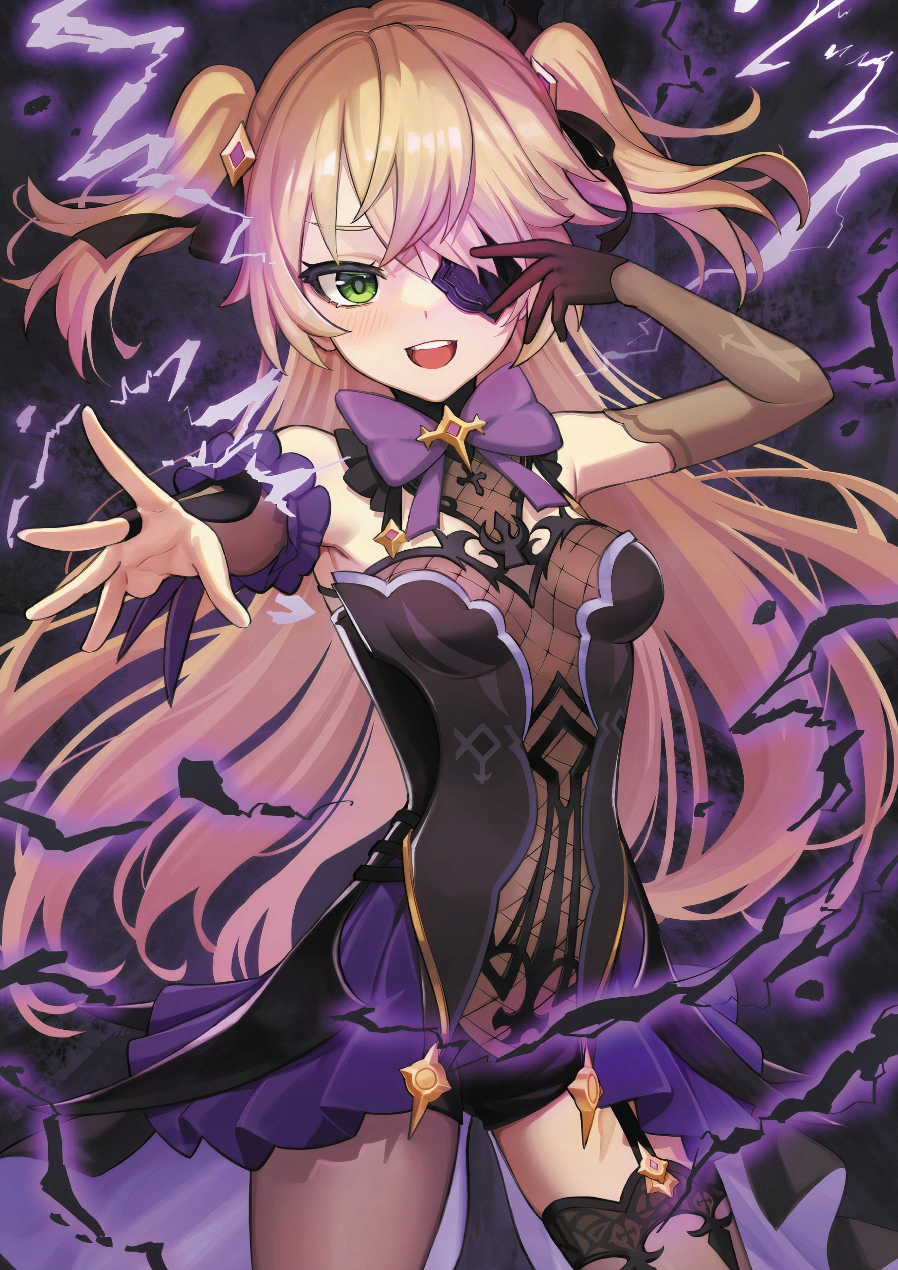 Plakat A3 Genshin Impact Anime Gra Fischl von Luftschloss Narfidort