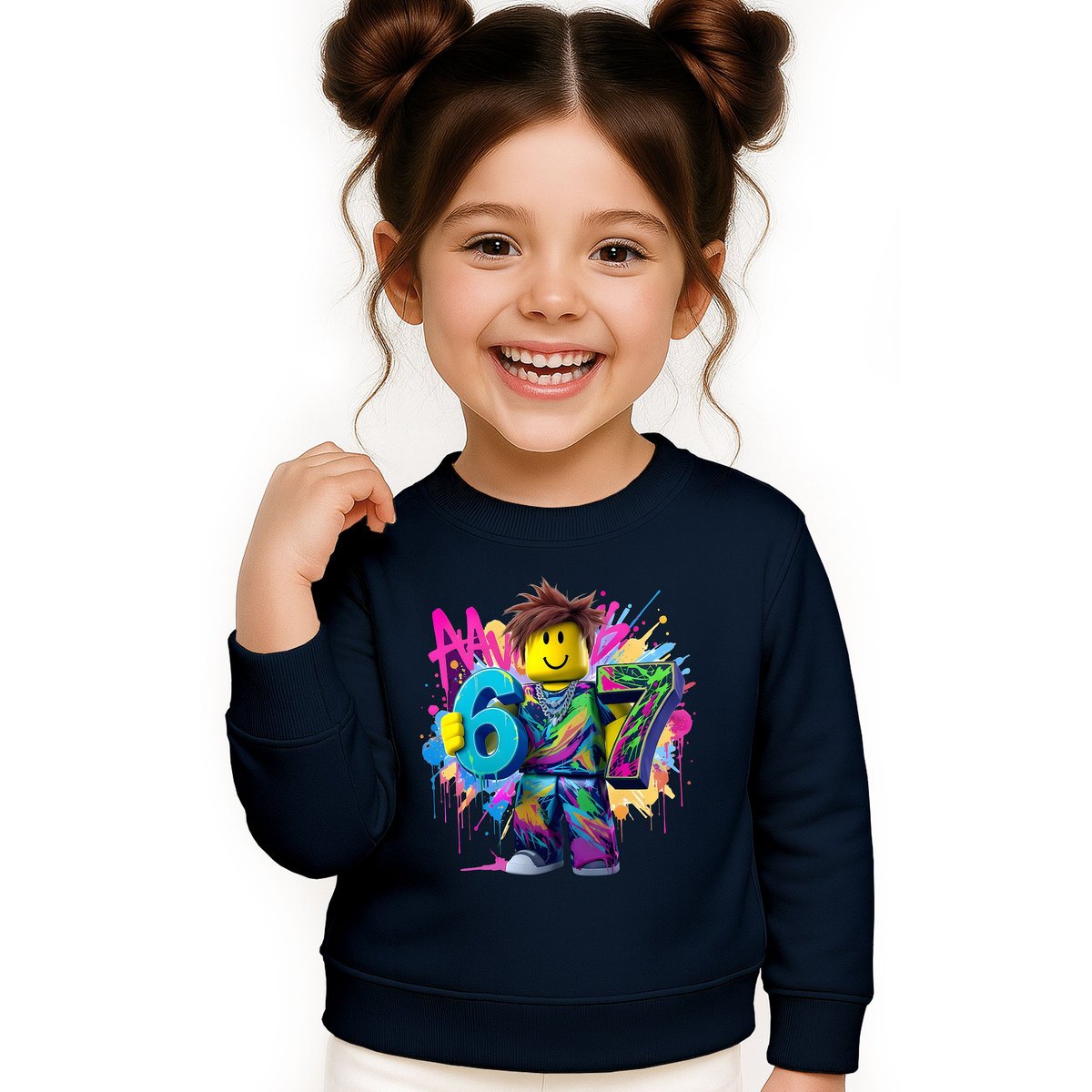 BLUZA DZIECIĘCA 67 SIX SEVEN VIRAL ROBLOX 104 DLA CHŁOPCA DZIEWCZYNKI