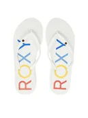 Klapki i japonki damskie - Roxy Japonki ARJL100876 Biały - miniaturka - grafika 1