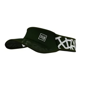 COMPRESSPORT Daszek biegowy SPIDERWEB ULTRALIGHT VISOR ciemnozielony - Czapki i chusty sportowe damskie - miniaturka - grafika 1