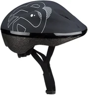 Kaski rowerowe - Nijdam Kask rowerowy dla dzieci Dark Storm 52-56cm N60EB03-BLK - miniaturka - grafika 1