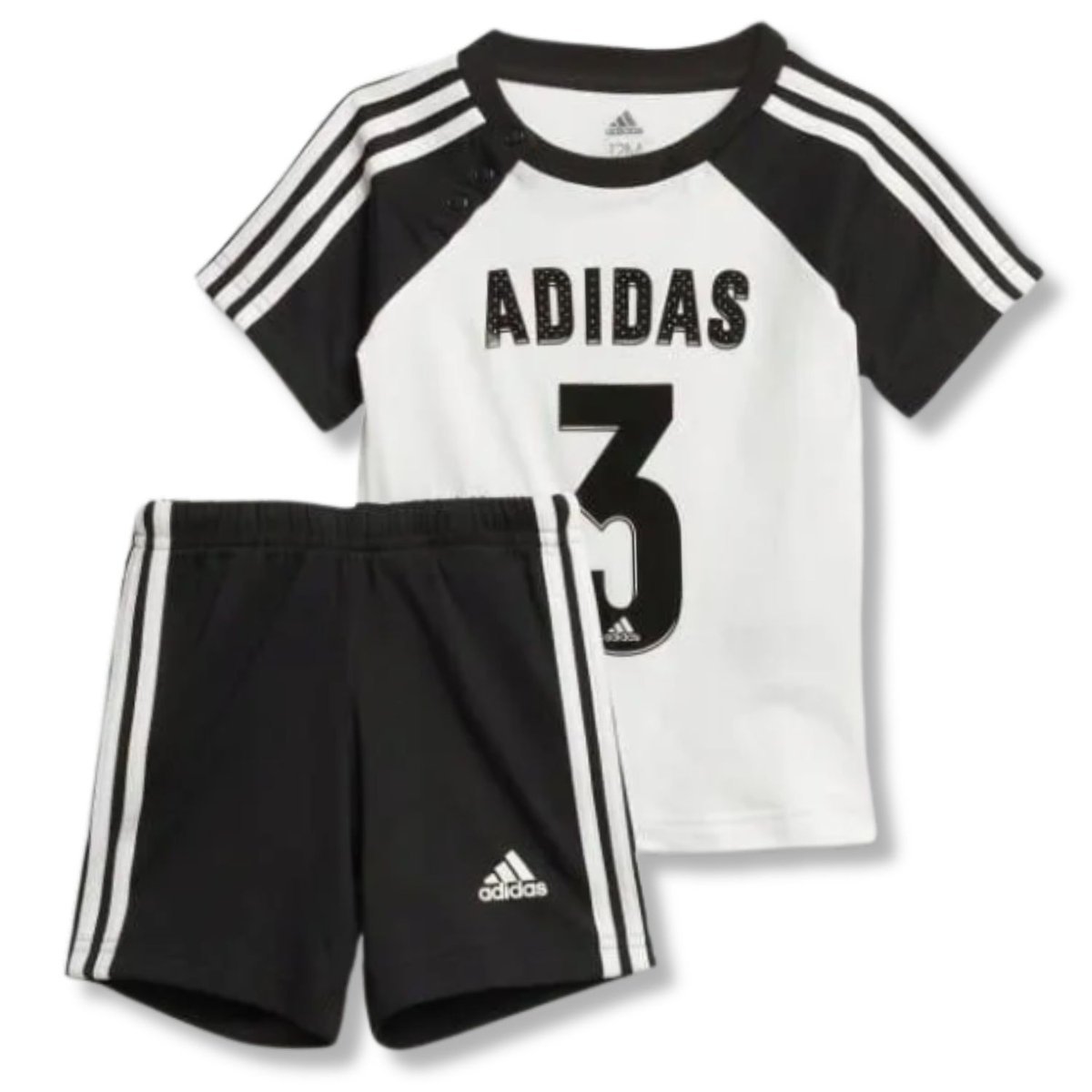 Komplet dziecięcy Adidas I Sport Sum Set bawełniany Koszulka + spodenki-68