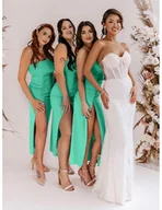 Sukienki - Midi sukienka na jedno ramię - SOFIA - miętowa - Magmac - miniaturka - grafika 1