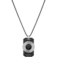 Naszyjniki - Biżuteria POLICE PJ26567PSS01. Naszyjnik, Kolor czarny. Mężczyzna. - miniaturka - grafika 1
