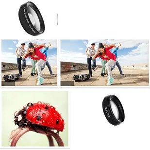 Obiektyw soczewka do telefonu smartfona zestaw 2w1 Alogy Lens klips 0.45X Makro 12.5X szeroki - Pozostałe akcesoria do telefonów - miniaturka - grafika 4