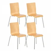 Krzesła - Krzesło drewniane CLASSIC, kolor naturalny - miniaturka - grafika 1