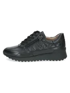 Trampki damskie - Caprice Skórzane sneakersy w kolorze czarnym - miniaturka - grafika 1