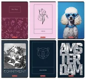 Zeszyty szkolne - Zeszyt A480k kratka mix (5szt) Herlitz - zeszyt - miniaturka - grafika 1