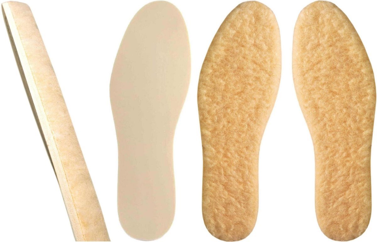 G11-56 Ciepłe WEŁNIANE Wkładki do butów ZIMOWE Wyściółki KOŻUSZEK 24 25 - 16,3 cm