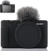 Torby fotograficzne i futerały - Futerał na aparat Sony Zv-1, Sony Zv1 Etui na aparat cyfrowy Odporny na zarysowania Slim Fit Miękki pokrowiec na aparat Dslr z osłoną ekranu Zv1 Cz... - miniaturka - grafika 1