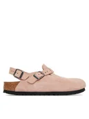 Sandały damskie - Birkenstock Sandały Tokio 1031636 Różowy - miniaturka - grafika 1