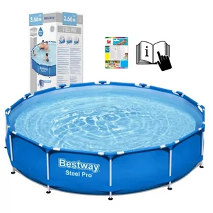 Bestway Basen stelażowy Steel Pro, 366x76 cm - Baseny ogrodowe - miniaturka - grafika 2