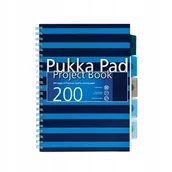 Zeszyty szkolne - KOŁOZESZYT A4 PUKKA PAD 200K PRZEKŁADKI NAVY - miniaturka - grafika 1