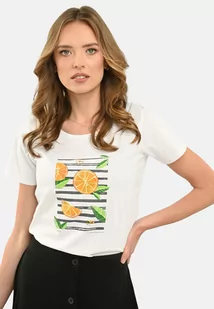 T-shirt z nadrukiem T-VALERY - Volcano - Koszulki i topy damskie - miniaturka - grafika 1