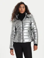 Kurtki damskie - Morgan Kurtka zimowa 242-GELOLA Srebrny Regular Fit - miniaturka - grafika 1