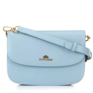 Damska crossbody ze skóry naturalnej niebieska - Torebki damskie - miniaturka - grafika 1