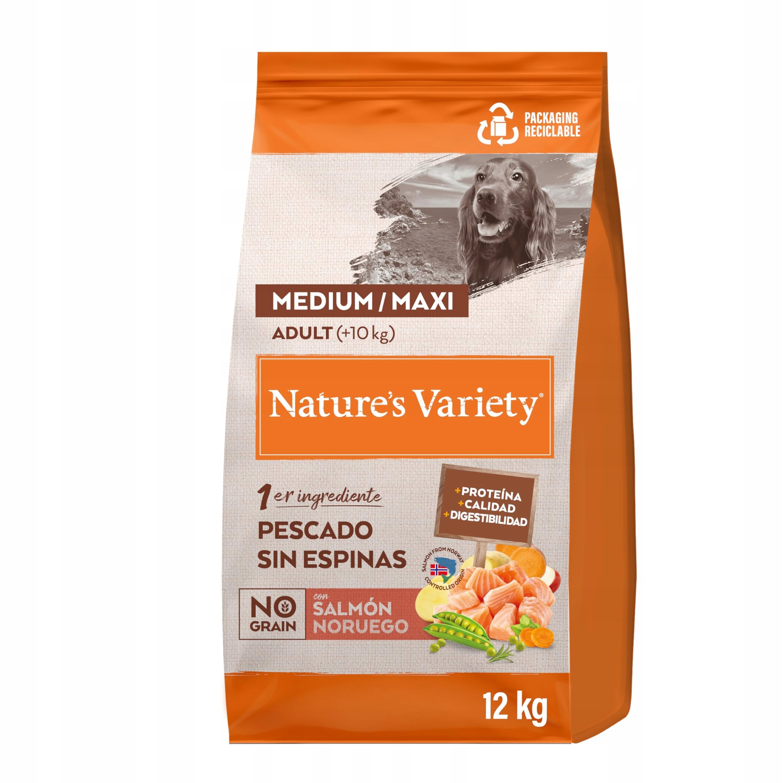 True Instinct Dog No Grain Medium-Maxi Salmon 12 kg