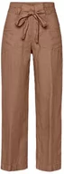 Spodnie damskie - BRAX Damskie spodnie w stylu Maine S skrócone lniane spodnie, Soft Brown, 36W / 30L - miniaturka - grafika 1