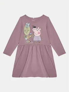 NAME IT Sukienka codzienna 13238551 Różowy Regular Fit - Sukienki i spódniczki dla dziewczynek - miniaturka - grafika 1