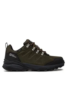Jack Wolfskin Trekkingi Refugio Texapore Low M 4049851 Zielony - Buty trekkingowe męskie - miniaturka - grafika 1