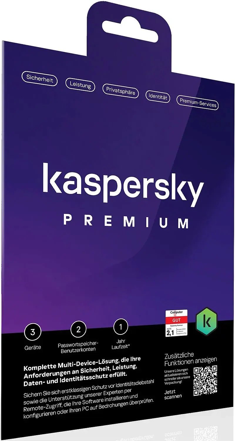 KASPERSKY Premium 3 Device Envelope ML KL1047G5CFS-ENVDACH KL1047G5CFS-ENVDACH KL1047G5CFS-ENVDACH