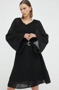 Sukienki - By Malene Birger sukienka Emoras kolor czarny mini prosta - miniaturka - grafika 1