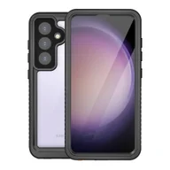 Etui i futerały do telefonów - D-Pro 360° Waterproof Case IP68 etui wodoodporne wodoszczelne do Samsung Galaxy S24  (Black) - miniaturka - grafika 1