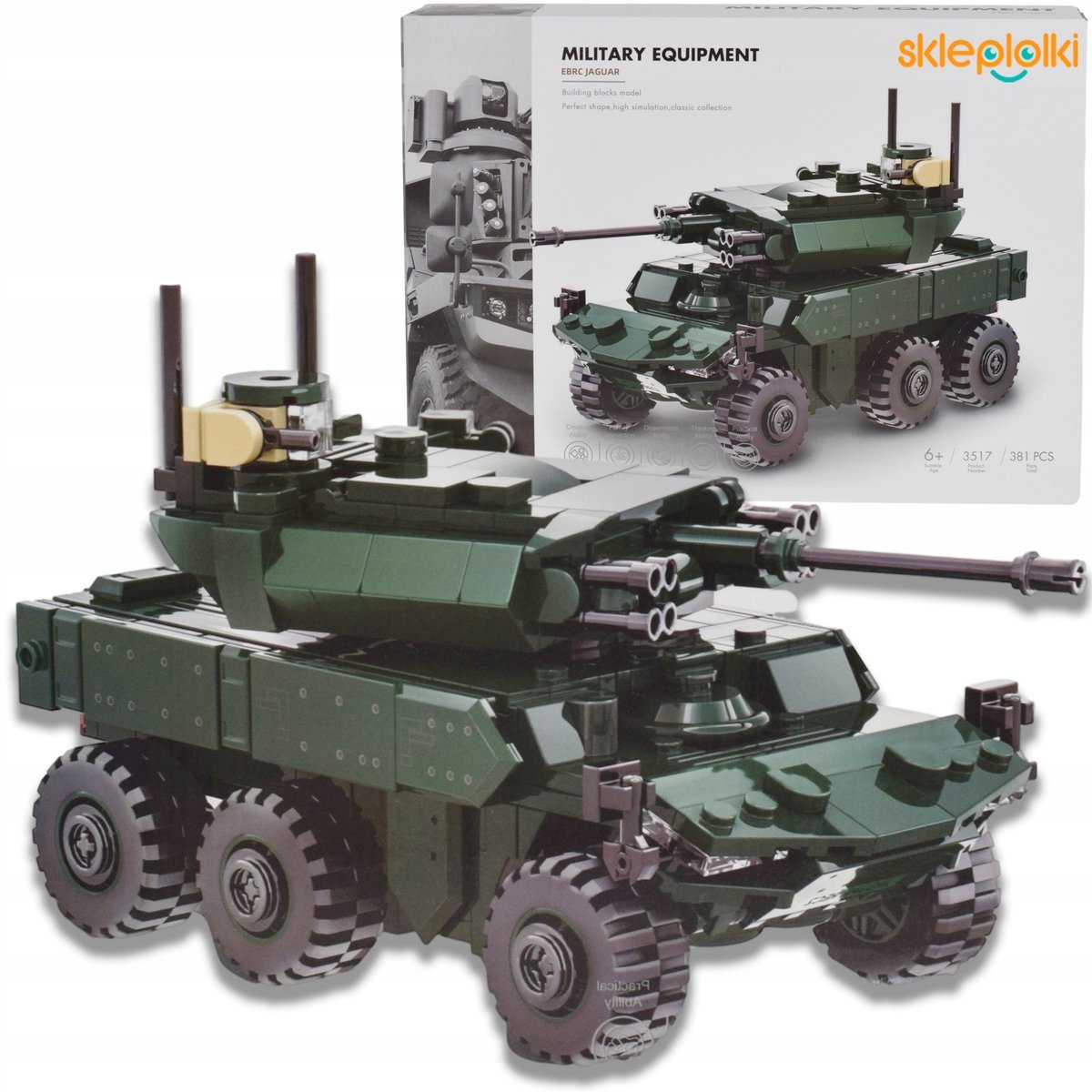 KLOCKI KONSTRUKCYJNE POJAZD BOJOWY ZESTAW DLA DZIECI WOJSKO MILITARIA MODEL