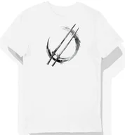 Koszulki męskie - Koszulka męska biała z motywem srebrnych mieczy 3XL - miniaturka - grafika 1