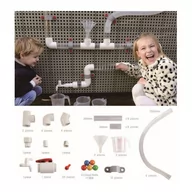 Tablice dla dzieci - Masterkidz MASTERKIDZ System Rur Do Tablicy STEM 80 elementów STREFADZIECIAKOW.PL ME14788 - miniaturka - grafika 1