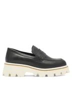 Półbuty damskie - Badura Loafersy GISELLE-24SS202 Czarny - miniaturka - grafika 1