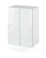 Szafki łazienkowe - Szafka Łazienkowa Wisząca 40cm HUGO Biała Połysk - miniaturka - grafika 1