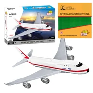 Klocki - Cobi 26609 Samolot Boeing 747 First Flight 1969 1051 El. + PŁYTKA - miniaturka - grafika 1