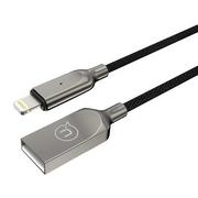 Kable USB - USAMS Kabel power-off U-Sun lightning 0,6m czarny/black IPYSUSB0301 (US-SJ418) - miniaturka - grafika 1