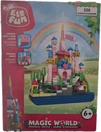 Klocki - EleFun klocki 208 elementów Zamek księżniczki - miniaturka - grafika 1