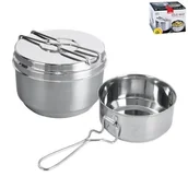 Kuchnia turystyczne i akcesoria - Orion MENAŻKA HARCERSKA TURYSTYCZNA WOJSKOWA 3-ELE 111307 - miniaturka - grafika 1