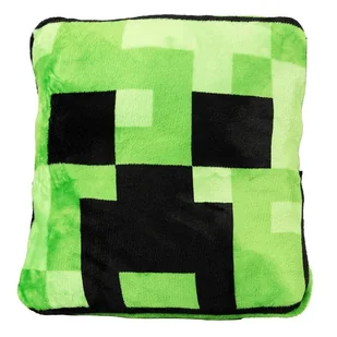 Minecraft Creeper poduszka-koc 2w1 150×120 cm - Kołdry i poduszki dla dzieci - miniaturka - grafika 1