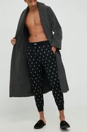 Piżamy męskie - Polo Ralph Lauren spodnie piżamowe bawełniane kolor czarny wzorzysta - miniaturka - grafika 1