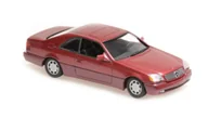 Samochody i pojazdy dla dzieci - Mercedes-Benz 600Sec Coupe 1992 Red Metallic 1:43 Minichamps - miniaturka - grafika 1