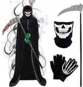 Stroje karnawałowe - Kostium Żniwiarz Przebranie Strój Śmierć Halloween Dla Dziecka I Dorosłych - miniaturka - grafika 1