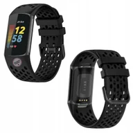 Akcesoria do smartwatchy - Pasek Puro SPORT PLUS Fitbit CHARGE 6 / 5 Czarny Braders - miniaturka - grafika 1
