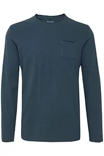 Koszulki męskie - Blend BHBHNICOLAI Tee l.s. Tee l.s. męska koszulka z długim rękawem ze 100% bawełny, Midnight Blue (74636), L - grafika 1