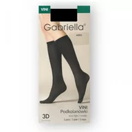 Skarpetki damskie - Gabriella 523 Vini smoky podkolanówki damskie - miniaturka - grafika 1