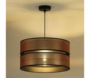 Duolla - Żyrandol na lince COPPER SHINY 1xE27/15W/230V śr. 40 cm miedziany/czarny - Lampy sufitowe - miniaturka - grafika 1