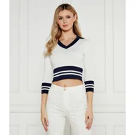 Koszulki i topy damskie - GUESS Polo SYDNEY Cropped Fit - miniaturka - grafika 1