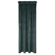 Zasłony - Zasłona 140x300 Eliza miętowa ciemna welurowa gotowa na taśmie - miniaturka - grafika 1