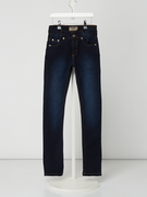 Spodnie i spodenki dla chłopców - Jeansy w dekatyzowanym stylu o kroju skinny fit - miniaturka - grafika 1