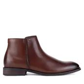 Botki męskie - Trzewiki Gino Rossi FABIO-04 124 AM Brązowy - miniaturka - grafika 1