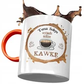 Kubki - Kubek Pomarańczowy dla Sołtysa Teraz Strzeli Sobie z Nadrukiem ze Zdjęciem + Opakowanie na prezent (wzór 04) - miniaturka - grafika 1